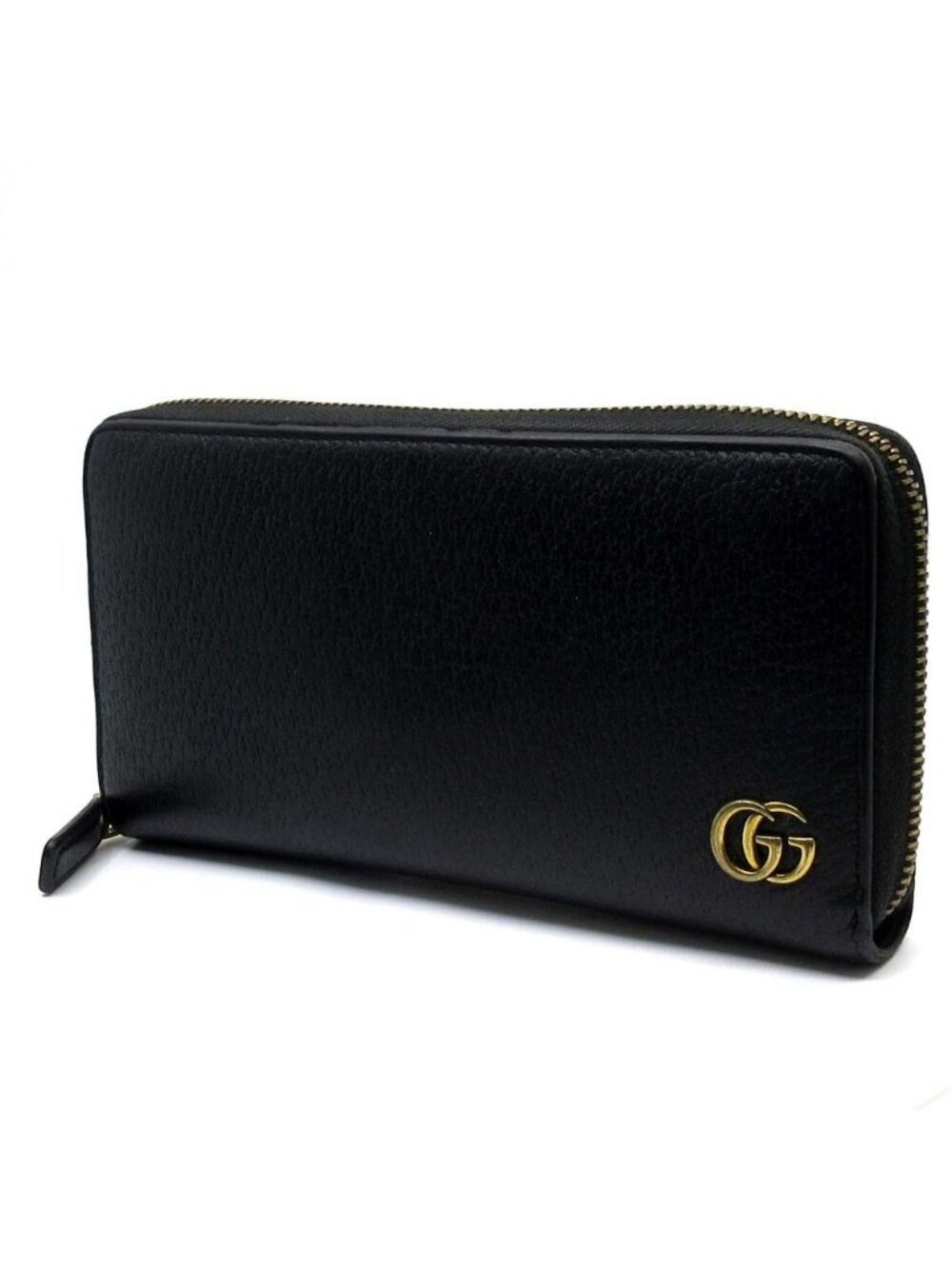 Gucci GG Marmont Zip Around Wallet Leather Black